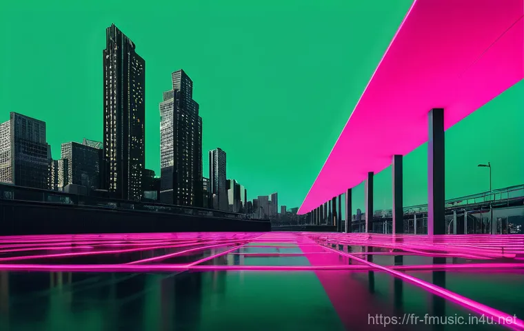 빌리 아일리시 Bad Guy 프로덕션 과정 - **Prompt:** "A surreal and abstract visual representation of the song 'Bad Guy's' hypnotic rhythm an...