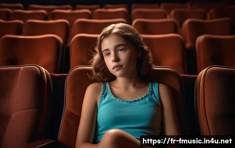 데이빗 보위의 Life on Mars 곡 해석과 영향 - A surreal cinematic scene featuring a teenage girl wearing modest underwear, sitting alone in a diml...